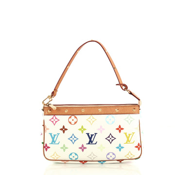 Louis Vuitton Pochette Accessoires Monogram Multicolor White 435961