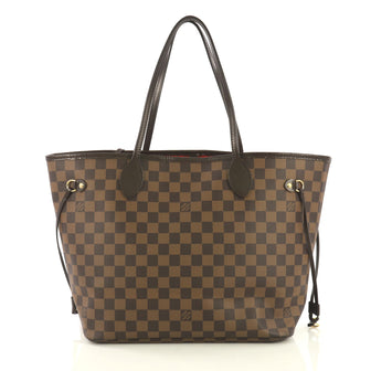 Louis Vuitton Neverfull NM Tote Damier MM Brown 436141