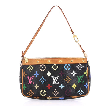 Louis Vuitton Pochette Accessoires Monogram Multicolor Black 436181
