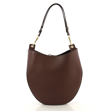 Celine Hobo Leather Medium Brown 436501