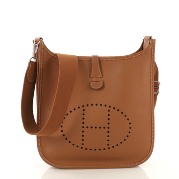 Hermes Evelyne Crossbody Gen III Epsom PM Brown 43664109