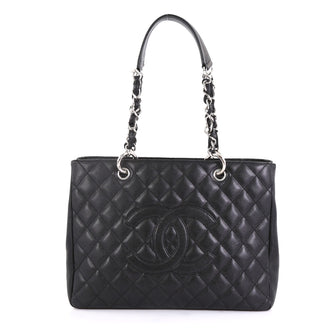 Chanel Grand Shopping Tote Quilted Caviar Black 4366412