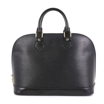 Louis Vuitton Vintage Alma Handbag Epi Leather PM Black 4366419