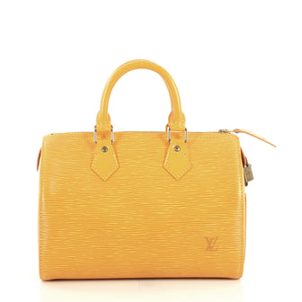 Louis Vuitton Speedy Handbag Epi Leather 25 Yellow 436641
