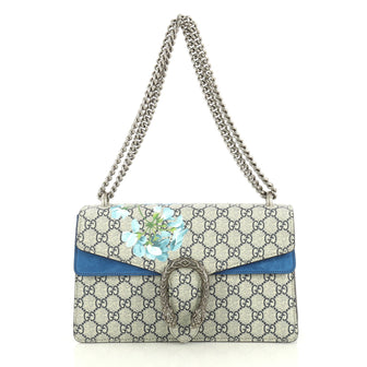 Gucci Dionysus Bag Blooms Print GG Coated Canvas Small Blue 4366437