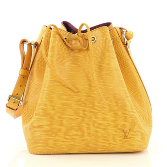 Louis Vuitton Petit Noe Handbag Epi Leather Yellow 4366476
