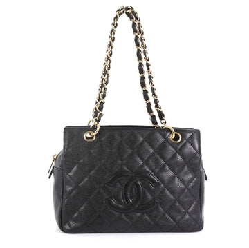 Chanel Petite Timeless Tote Quilted Caviar Black 4366478