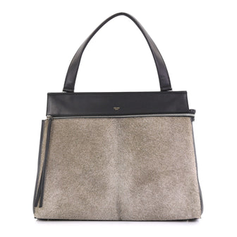 Celine Edge Bag Pony Hair Large Black 4366486