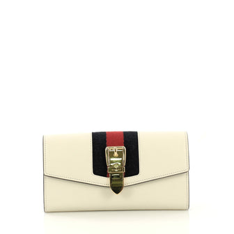 Gucci Sylvie Continental Wallet Leather Neutral 4366489