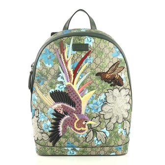 Gucci Zip Backpack Blooms Print Embroidered GG Coated Canvas Medium Print 4366492