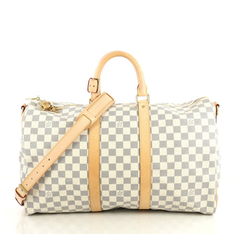 Louis Vuitton Keepall Bandouliere Bag Damier 45 White 4366494