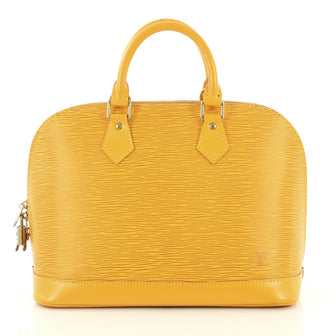 Louis Vuitton Vintage Alma Handbag Epi Leather PM Yellow 4366499