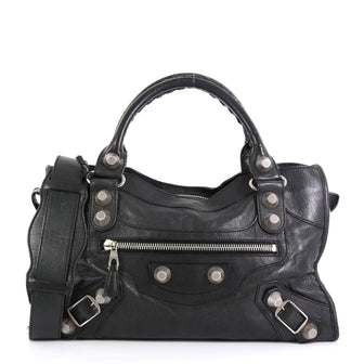 Balenciaga City Giant Studs Bag Leather Medium