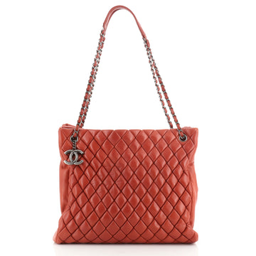 Chanel New Bubble Tote Quilted Calfskin North South