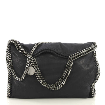 Stella McCartney Falabella Fold Over Bag Shaggy Deer Blue 436961