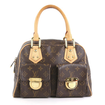 Louis Vuitton Manhattan Handbag Monogram Canvas PM Brown 436971
