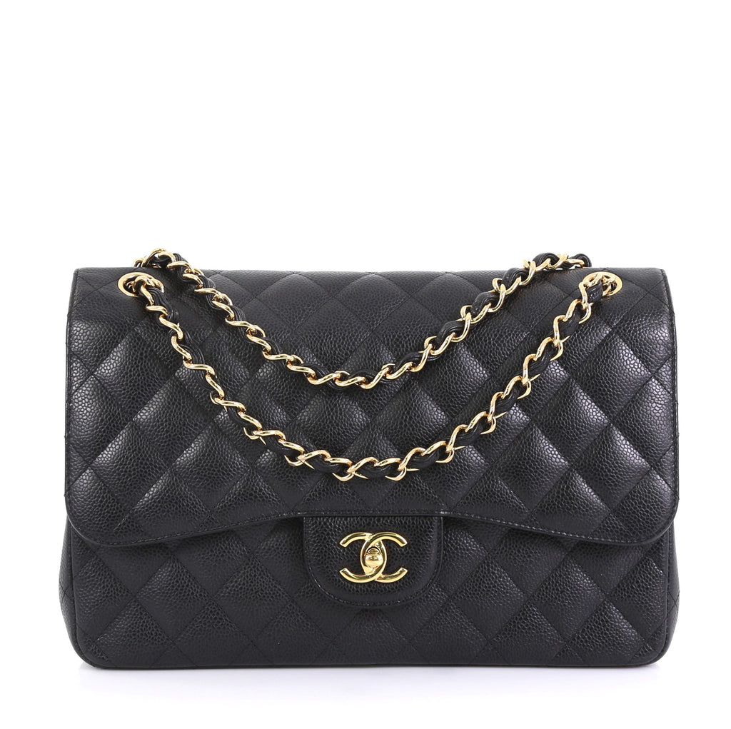 ✨ Timeless Elegance ✨ The Chanel Quilted Caviar Jumbo Double