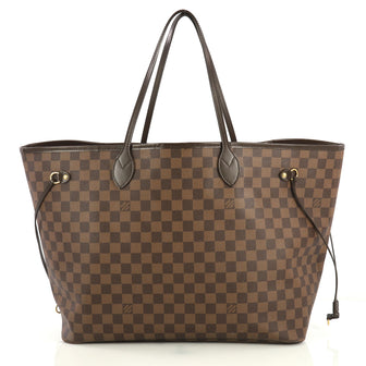Louis Vuitton Neverfull Tote Damier GM Brown 437222