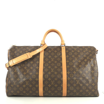 Louis Vuitton Keepall Bandouliere Bag Monogram Canvas 60 Brown 4372516
