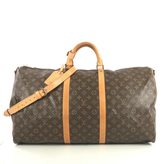 Louis Vuitton Keepall Bandouliere Bag Monogram Canvas 60 Brown 437257