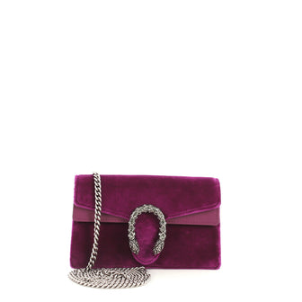 Gucci Dionysus Bag Velvet Super Mini Purple 43727128