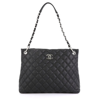 Chanel Easy Tote Quilted Caviar Large Black 4372730