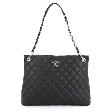 Chanel Easy Tote Quilted Caviar Large Black 4372730