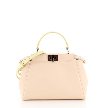 Fendi Peekaboo Bag Leather Mini Neutral 4372732
