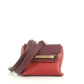 Chloe Clare Crossbody Bag Leather Mini Red 4372749