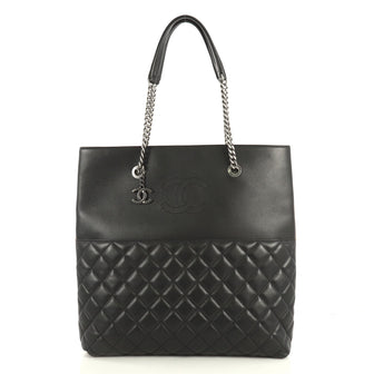 Chanel Urban Delight Chain Tote Quilted Lambskin Large Black 4372754