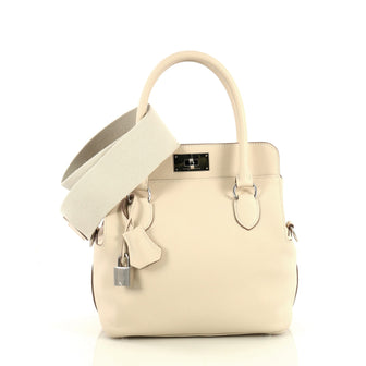 Hermes Toolbox Handbag Swift 20 Neutral 4372771