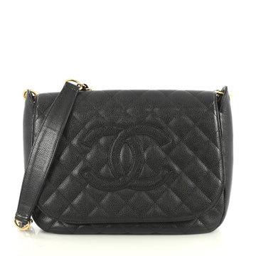 Chanel Timeless CC Chain Flap Bag Quilted Caviar Medium Black 4372790