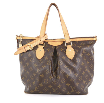 Louis Vuitton Palermo Handbag Monogram Canvas PM Brown 437381