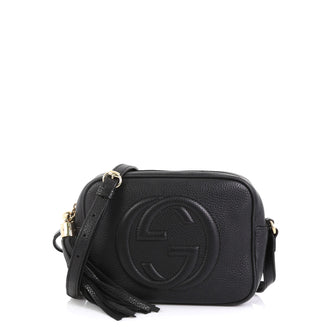 Gucci Soho Disco Crossbody Bag Leather Small Black 437551