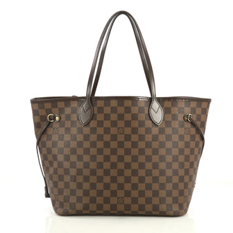 Louis Vuitton Neverfull NM Tote Damier MM Brown 437552