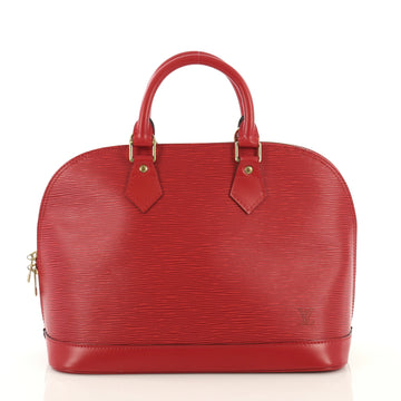 Louis Vuitton Vintage Alma Handbag Epi Leather PM Red 43761134
