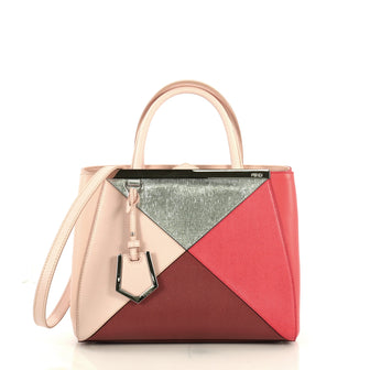 Fendi Multicolor 2Jours Bag Leather Petite Pink 43761176