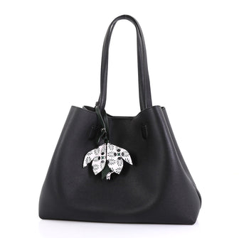 Christian Dior Blossom Handbag Leather Medium Black 4376119