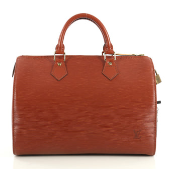 Louis Vuitton Speedy Handbag Epi Leather 30 Brown 4376137