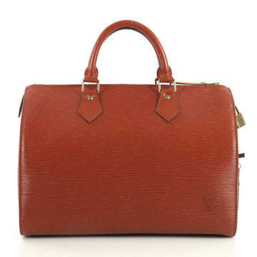 Louis Vuitton Speedy Handbag Epi Leather 30 Brown 4376137