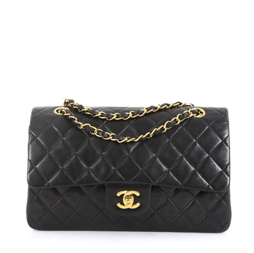 Chanel Vintage Classic Double Flap Bag Quilted Lambskin Medium