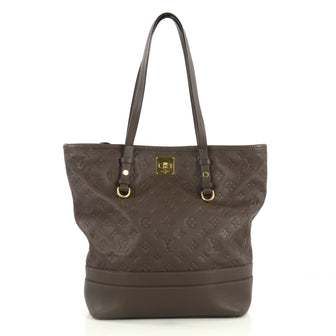 Louis Vuitton Citadine Handbag Monogram Empreinte Leather PM Brown 437614