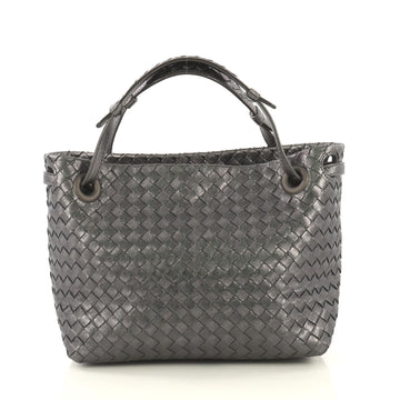 Bottega Veneta Bella Tote Intrecciato Nappa Small Gray 4376150