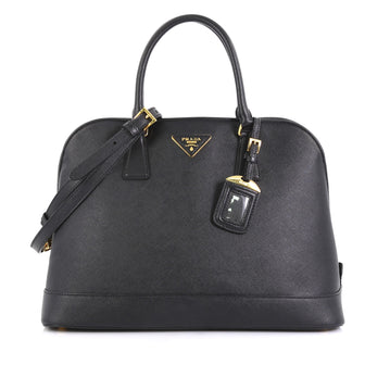 Prada Open Promenade Bag Saffiano Leather Large Black 4376151