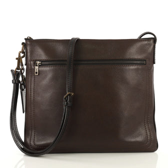 Louis Vuitton Sac Plat Crossbody Bag Utah Leather Brown 4376167