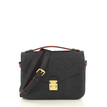 Louis Vuitton Pochette Metis Monogram Empreinte Leather Blue 4376184