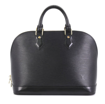 Louis Vuitton Vintage Alma Handbag Epi Leather PM Black 4376186