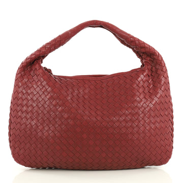 Bottega Veneta Veneta Hobo Intrecciato Nappa Medium Red 4376189
