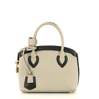 Louis Vuitton Lockit Handbag Cuir Obession Leather BB Gray 4376191
