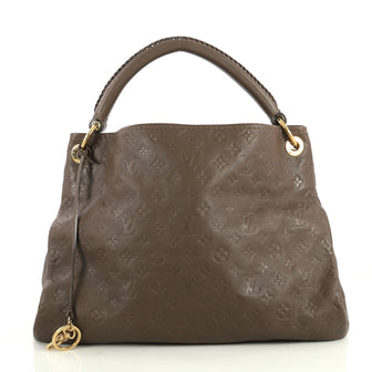 Louis Vuitton Artsy Handbag Monogram Empreinte Leather MM Brown 437751